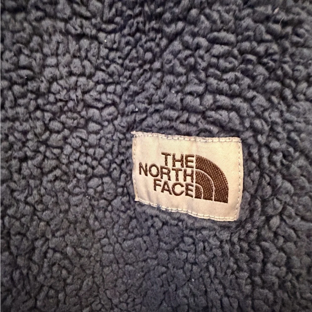 The‎ North Face Sherpa Fleece Jacket Mens Small Blue Red Full Zip Outdoor